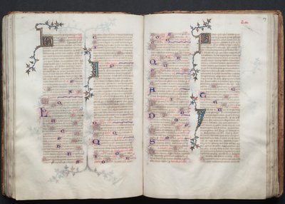 Gotha Missal: Fol. 108v, Metin, c. 1375. by Master of the Boqueteaux