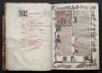 Gotha Missal: Fol. 10v, Metin, c. 1375. by Master of the Boqueteaux