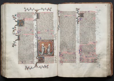 Gotha Missal: Fol. 114v, Aziz Peter ve Paul, c. 1375. by Master of the Boqueteaux