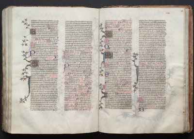 Gotha Missal: Fol. 125v, Metin, c. 1375. by Master of the Boqueteaux