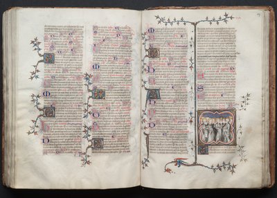 Gotha Missal: Fol. 126v, Metin, c. 1375. by Master of the Boqueteaux