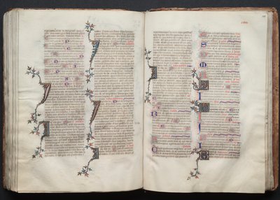 Gotha Missal: Fol. 130r, Metin, c. 1375. by Master of the Boqueteaux