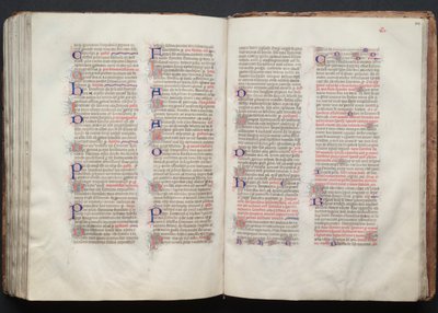 Gotha Missal: Fol. 141v, Metin, c. 1375. by Master of the Boqueteaux