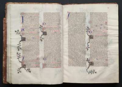 Gotha Missal: Fol. 14r, Metin, c. 1375. by Master of the Boqueteaux
