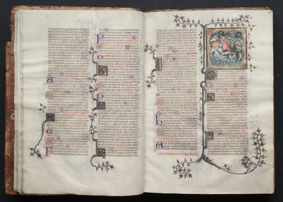 Gotha Missal: Fol. 15v, Metin, c. 1375. by Master of the Boqueteaux