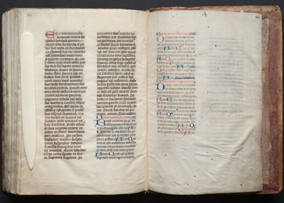 Gotha Missal: Fol. 163v, Metin, c. 1375. by Master of the Boqueteaux