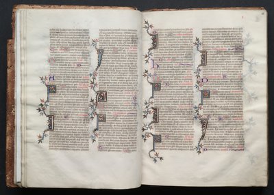 Gotha Missal: Fol. 20r, Metin, c. 1375. by Master of the Boqueteaux