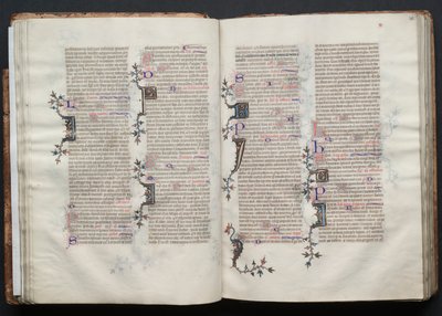 Gotha Missal: Fol. 29v, Metin, c. 1375. by Master of the Boqueteaux