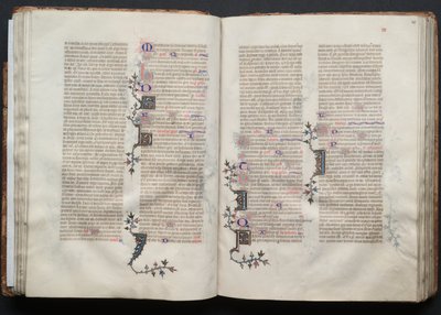 Gotha Missal: Fol. 40r, Metin, c. 1375. by Master of the Boqueteaux