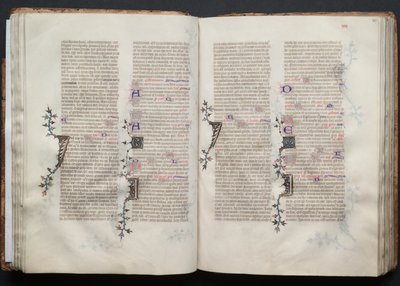 Gotha Missal: Fol. 42r, Metin, c. 1375. by Master of the Boqueteaux