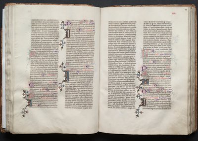 Gotha Missal: Fol. 45v, Metin, c. 1375. by Master of the Boqueteaux