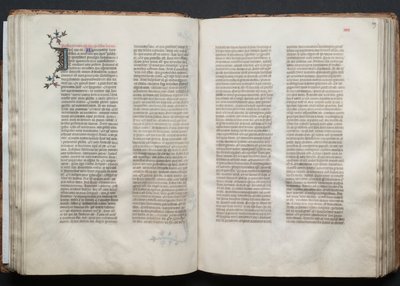Gotha Missal: Fol. 49r, Metin, c. 1375. by Master of the Boqueteaux