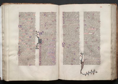 Gotha Missal: Fol. 53v, Metin, c. 1375. by Master of the Boqueteaux