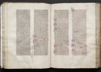 Gotha Missal: Fol. 54v, Metin, c. 1375. by Master of the Boqueteaux