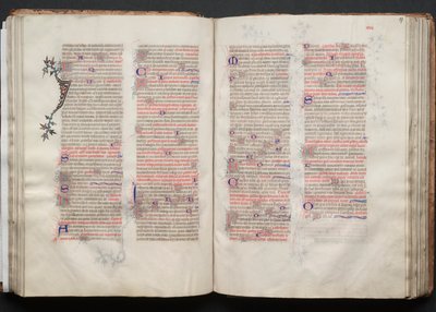Gotha Missal: Fol. 56v, Metin, c. 1375. by Master of the Boqueteaux