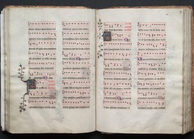 Gotha Missal: Fol. 59r, Metin, c. 1375. by Master of the Boqueteaux