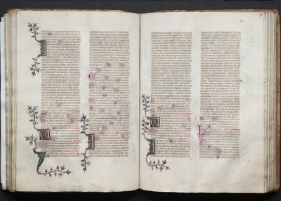 Gotha Missal: Fol. 70v, Metin, c. 1375. by Master of the Boqueteaux