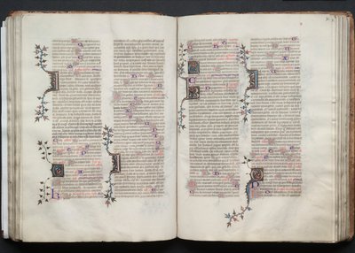Gotha Missal: Fol. 72r, Metin, c. 1375. by Master of the Boqueteaux