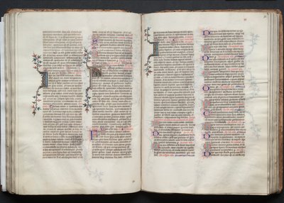 Gotha Missal: Fol. 73r, Metin, c. 1375. by Master of the Boqueteaux