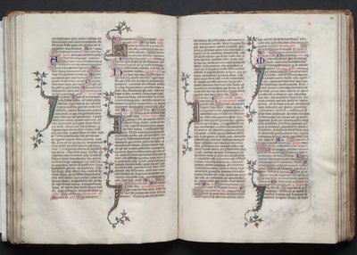 Gotha Missal: Fol. 82r, Metin, c. 1375. by Master of the Boqueteaux