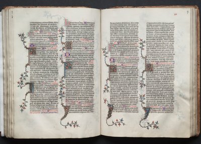 Gotha Missal: Fol. 87r, Metin , c. 1375. by Master of the Boqueteaux