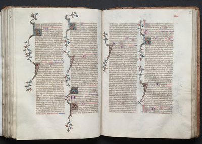 Gotha Missal: Fol. 99r, Metin, c. 1375. by Master of the Boqueteaux