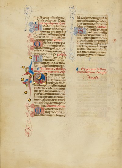İlk D: Saint Catherine by Master of the Brussels Initials