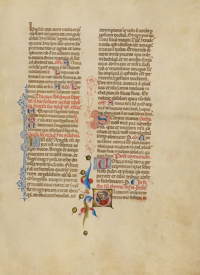 İlk G: Aziz Thomas Becket by Master of the Brussels Initials