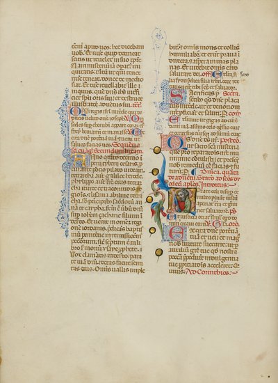 İlk R harfi: Aziz Peter by Master of the Brussels Initials