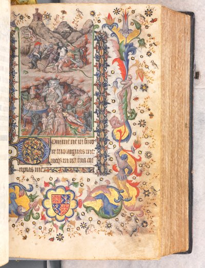 Charles the Noble, Navarre Kralı 1361-1425 saatleri: fol. 106r, Son Yargı, c. 1405. by Master of the Brussels Initials and Associates