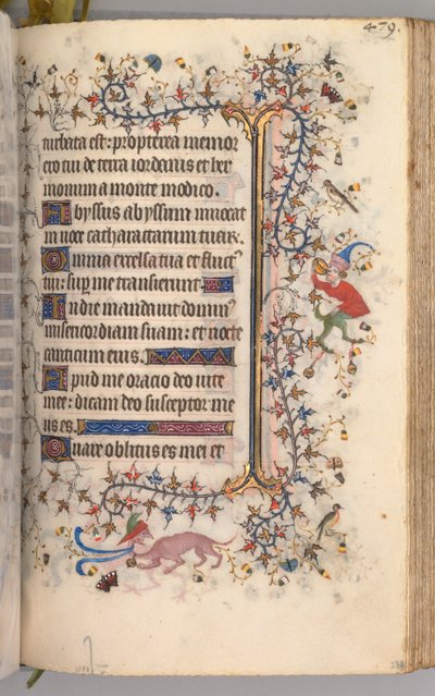 Charles the Noble, Navarre Kralı 1361-1425 saatleri: fol. 234r, Metin, c. 1405. by Master of the Brussels Initials and Associates