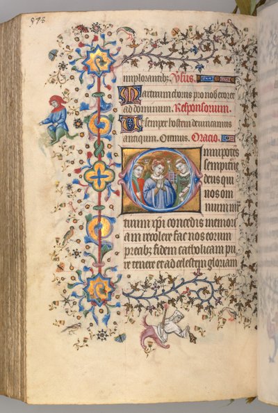 Charles the Noble, Navarre Kralı 1361-1425, fol. 283v, Şehitler: Tanımlanamayan Aziz..., by Master of the Brussels Initials and Associates