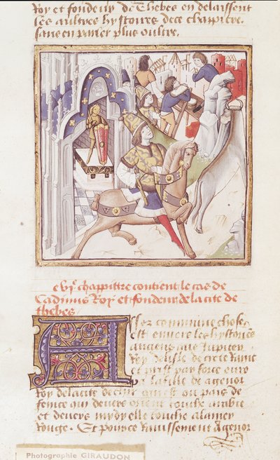 Ms 622 fol.9v Cadmus, Thebes