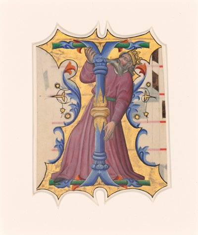 David ile ilk ben by Master of the Cypresses