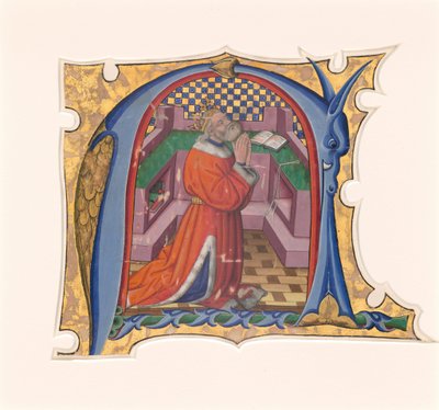Duada David ile Baştaki N (?) by Master of the Cypresses