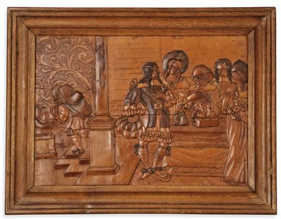 Eger kakma paneli, 17. yüzyıl ortası by Master of the Decorated Background