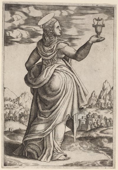 Magdalen by Master of the Die after Follower of Raphael