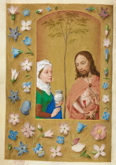 Acıların Adamı ve Mecdelli Meryem. by Master of the Dresden Prayer Books
