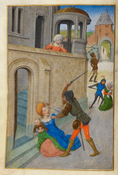 Masumların Katliamı. by Master of the Dresden Prayer Books