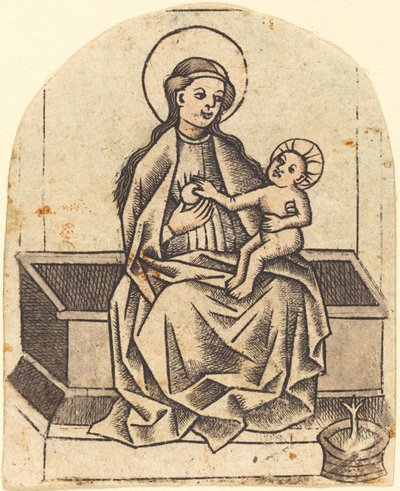 madonna ve çocuk by Master of the Dutuit Mount of Olives