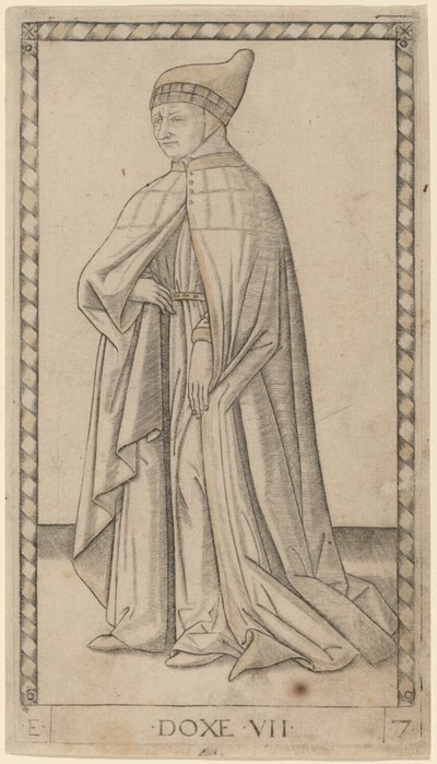 Doxe (Doge) by Master of the E Series Tarocchi