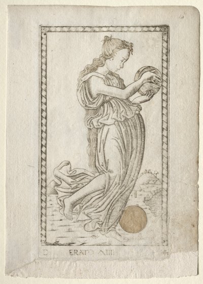 Tarocchi D serisinden Erato lirik ve aşk şiiri, 1467