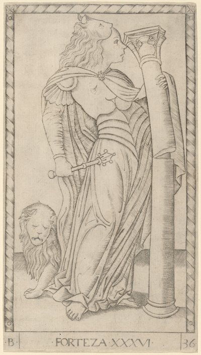 Güç (Fortitude) by Master of the E Series Tarocchi