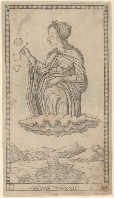 Geometri (Geometri) by Master of the E Series Tarocchi