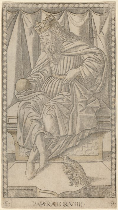 İmparator (İmparator) by Master of the E Series Tarocchi