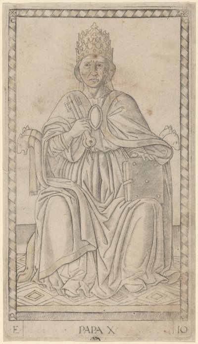 Papa (Papa) by Master of the E Series Tarocchi