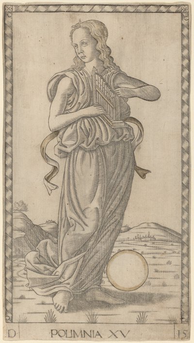 Polimnia (Polyhymnia) by Master of the E Series Tarocchi