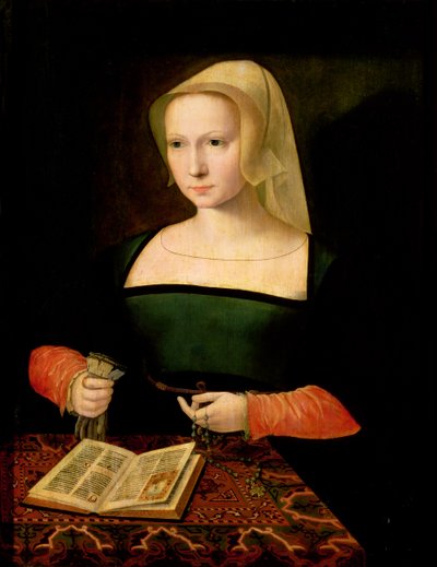 Genç bir kadının portresi (panel) by Master of the Female Half Lengths