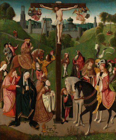 Çarmıha Gerilme İsa çarmıhta by Master of the Figdor Deposition (circle of)