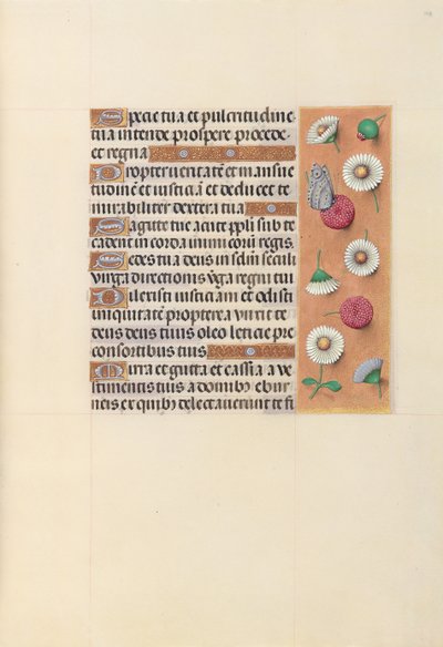 İspanya Kraliçesi Katolik Kraliçe Isabella'nın Saatleri: Fol. 104r, c. 1500. by Master of the First Prayerbook of Maximillian